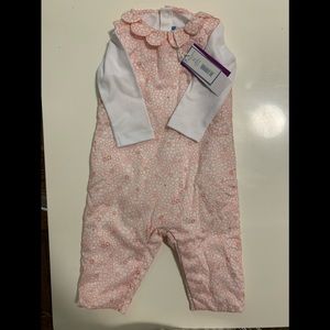 Jacadi baby girl’s jumpsuit and bodysuit set